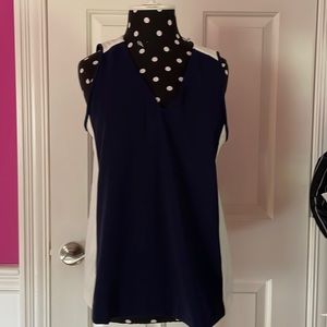 J.  Crew color block blouse